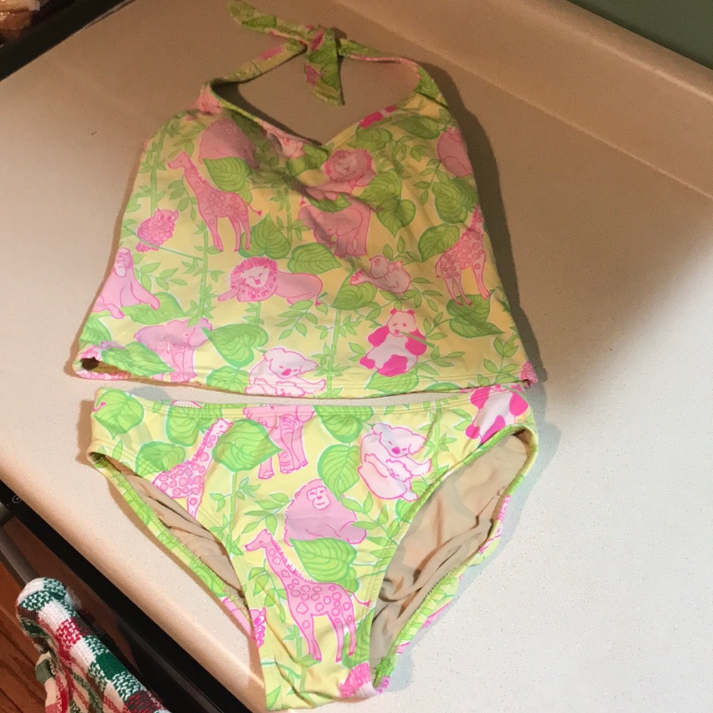 Lilly Pulitzer sz 2 tankini set super cute